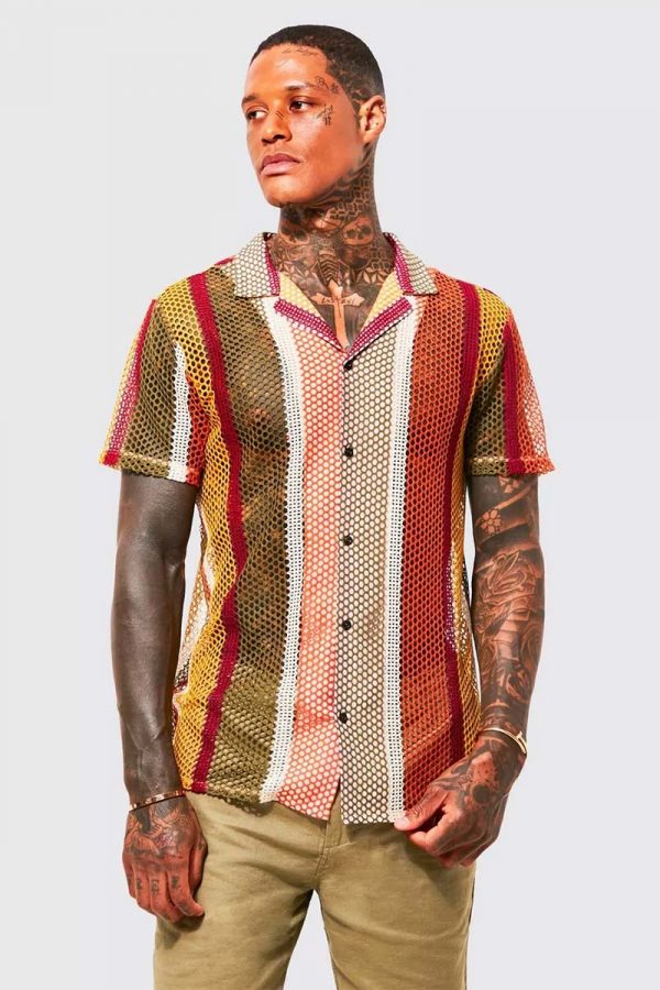 Inspira O Camisa Masculina De Croch