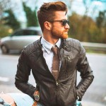 Que tal usar jaqueta de couro em um look social?