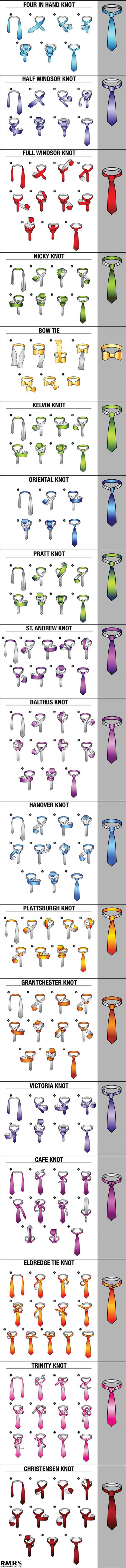 18 maneiras de dar nó na gravata
