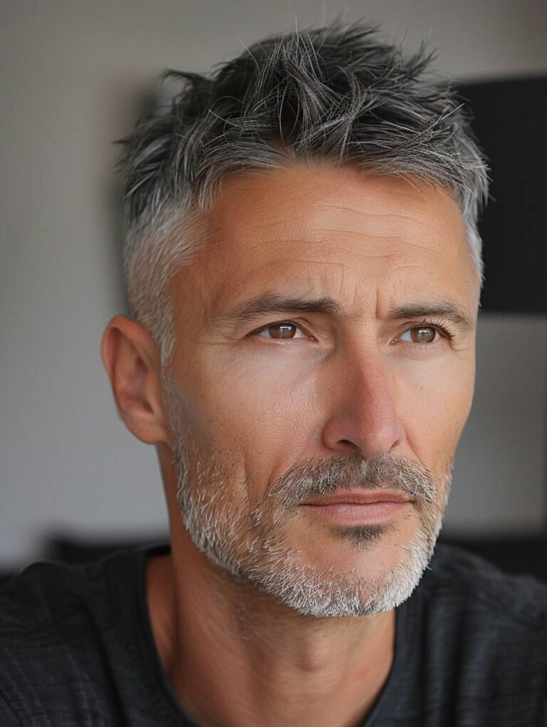 Ideias de Cortes Para Cabelo Grisalho Masculino