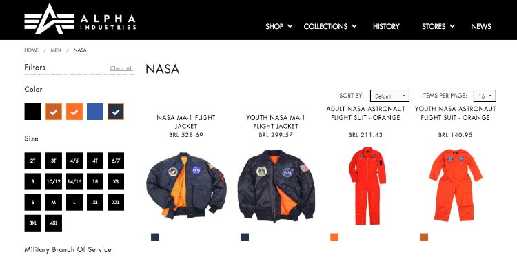 NASA-produtos