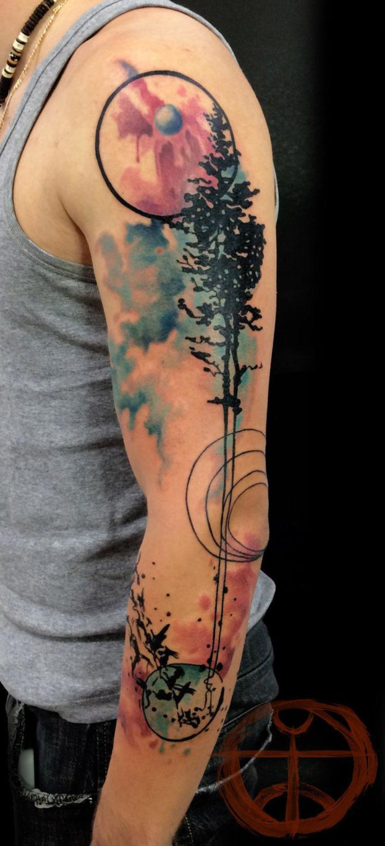 25 ideias de tatuagens em aquarela | Moda Para Homens