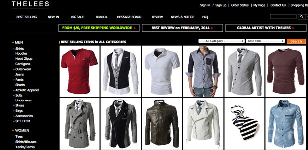 loja virtual de roupas masculinas