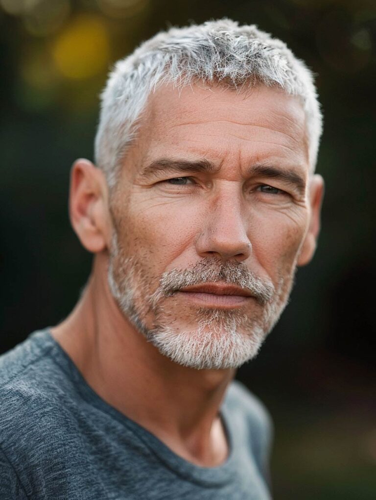 Ideias de Cortes Para Cabelo Grisalho Masculino