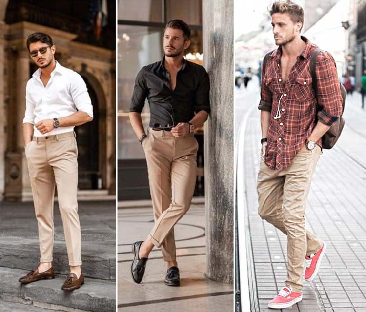 Lionel Green Street Screech Inclined Calça Caqui Masculina: Como usar, tipos e combinações | Moda Para Homens