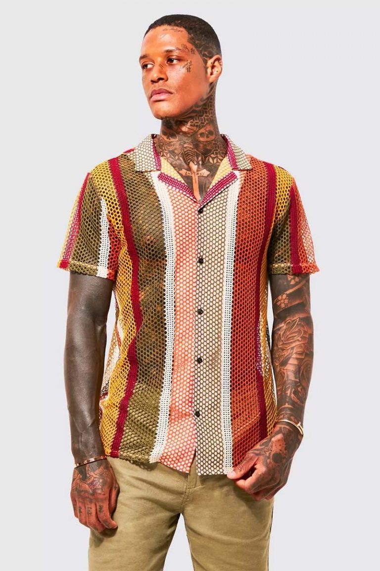 Inspiração: Camisa Masculina de Crochê