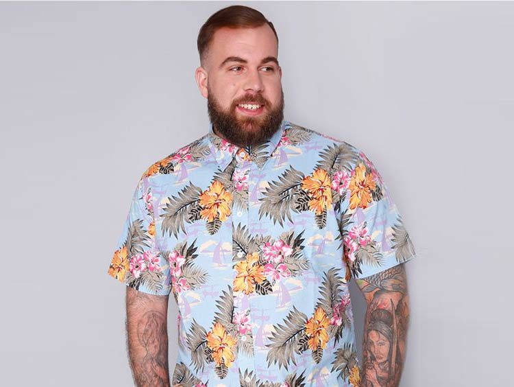 camisa-floral-plus-size