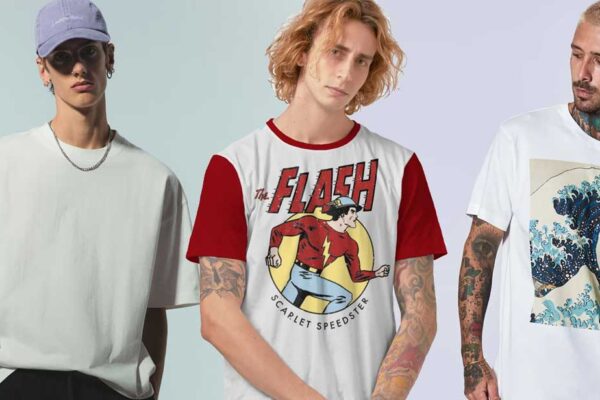 4 modelos de camiseta masculina em alta para 2024/2025