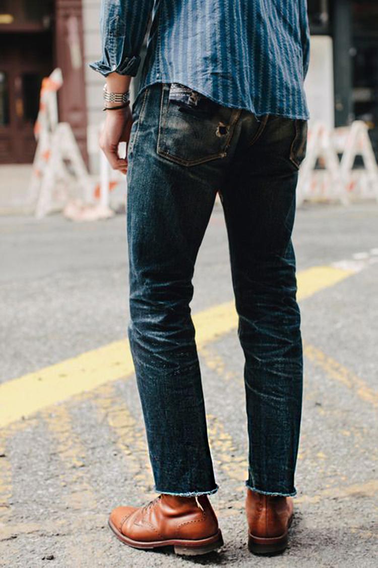 Aprender sobre 87+ imagem calça jeans cortada masculina - br ...