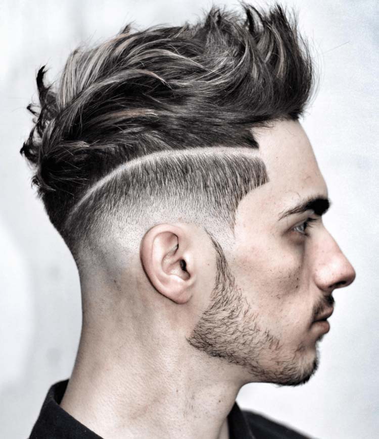 desenho corte de cabelo masculino