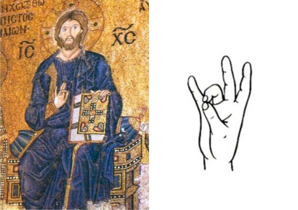 Significados dos gestos de mão nos ícones cristãos