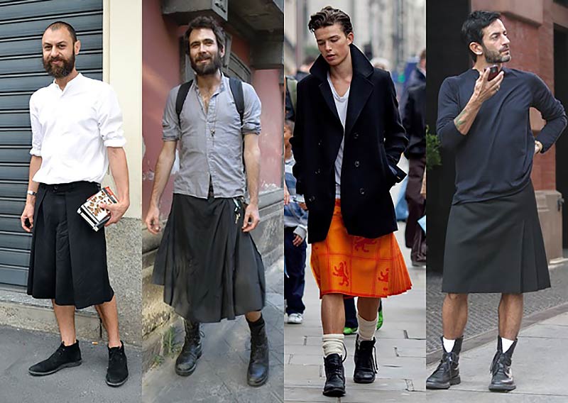 Homens também usam saias!
