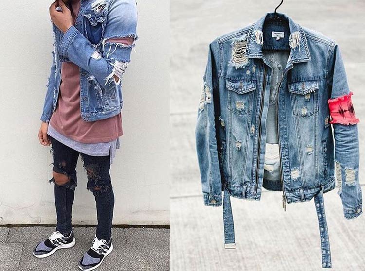 jaqueta jeans masculina estilo
