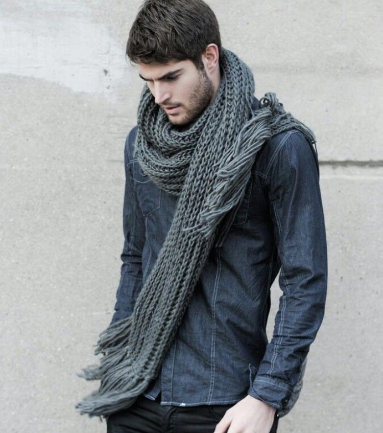 look-masculino-cachecol