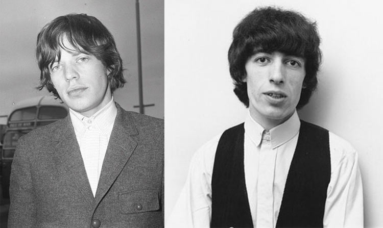 Mick Jagger e Bill Wyman.