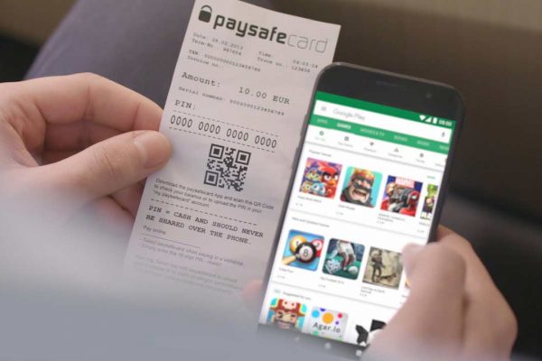 Procedure for setting up a deposit with Paysafecard