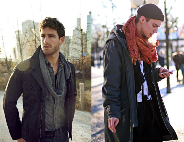 scarf men - Inspiração: Lenços e Cachecóis
